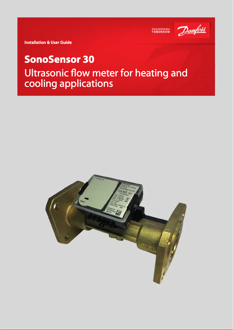 Page 1 de la notice Guide d'installation Danfoss SonoSensor 30