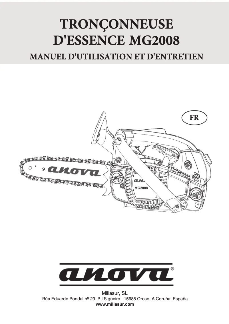 Image de la première page du manuel de l'appareil MG2008