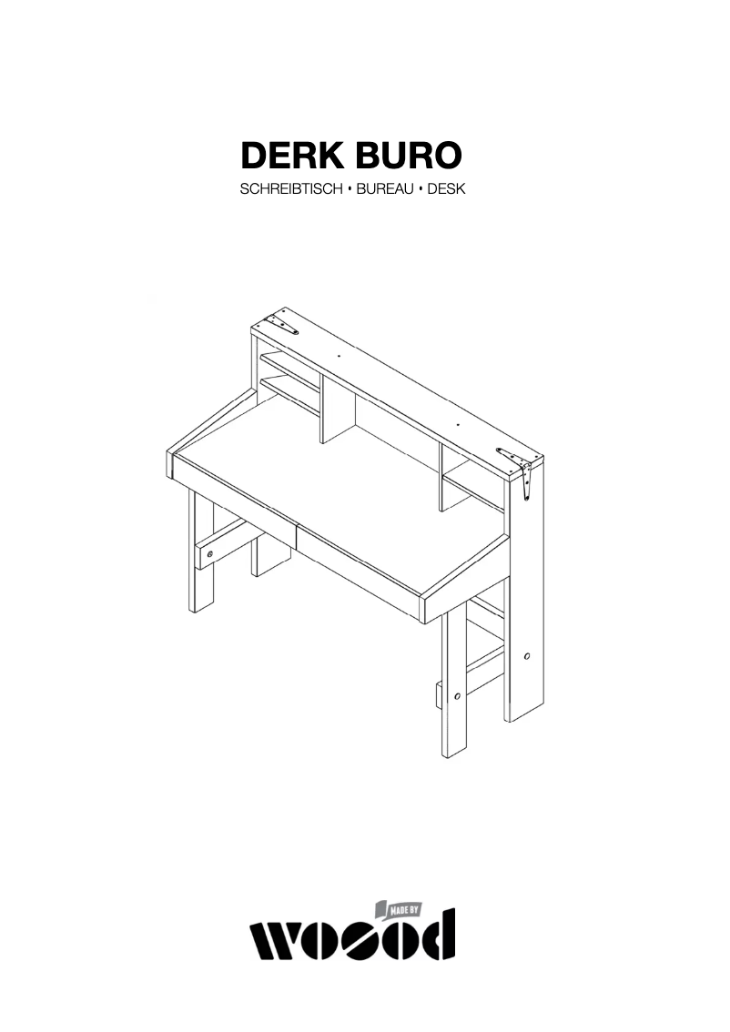 Page 1 de la notice Manuel utilisateur WOOOD Derk