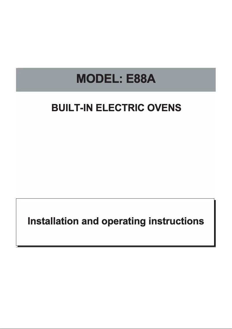 Page n°1 - Manuel utilisateur Omega OO885XR