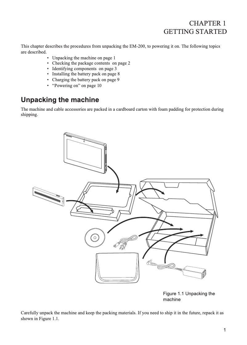 Page n°1 - Manuel utilisateur Partner Tech EM-200