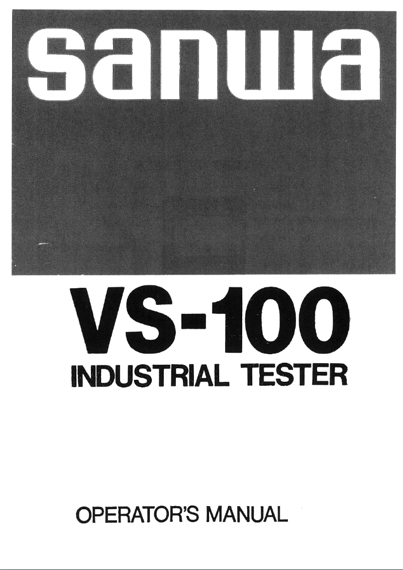 Page n°1 - Manuel utilisateur Sanwa VS-100