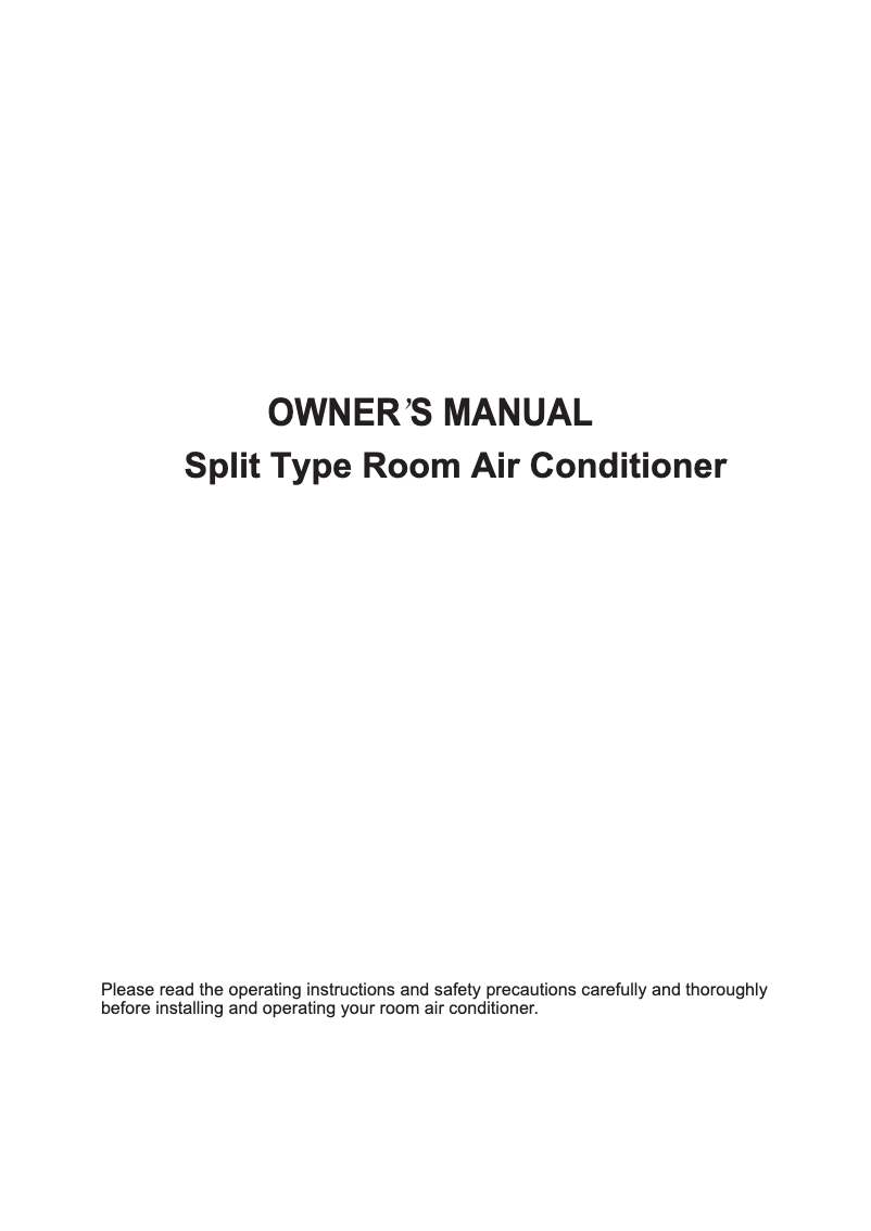 Page 1 de la notice Manuel utilisateur Midea MSG-12K