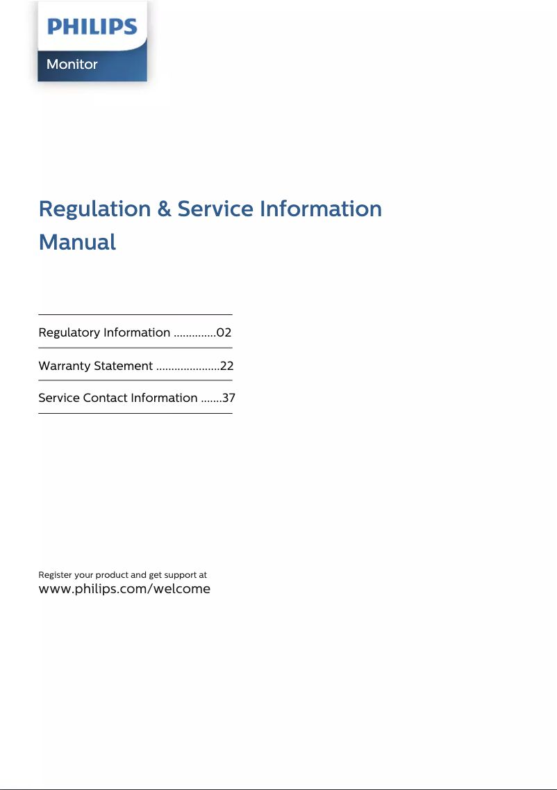 Page n°1 - Manuel utilisateur Philips 223I5LSB2