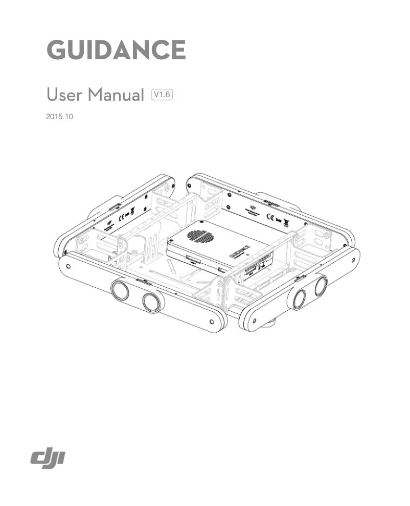 Page 1 de la notice Manuel utilisateur DJI Guidance