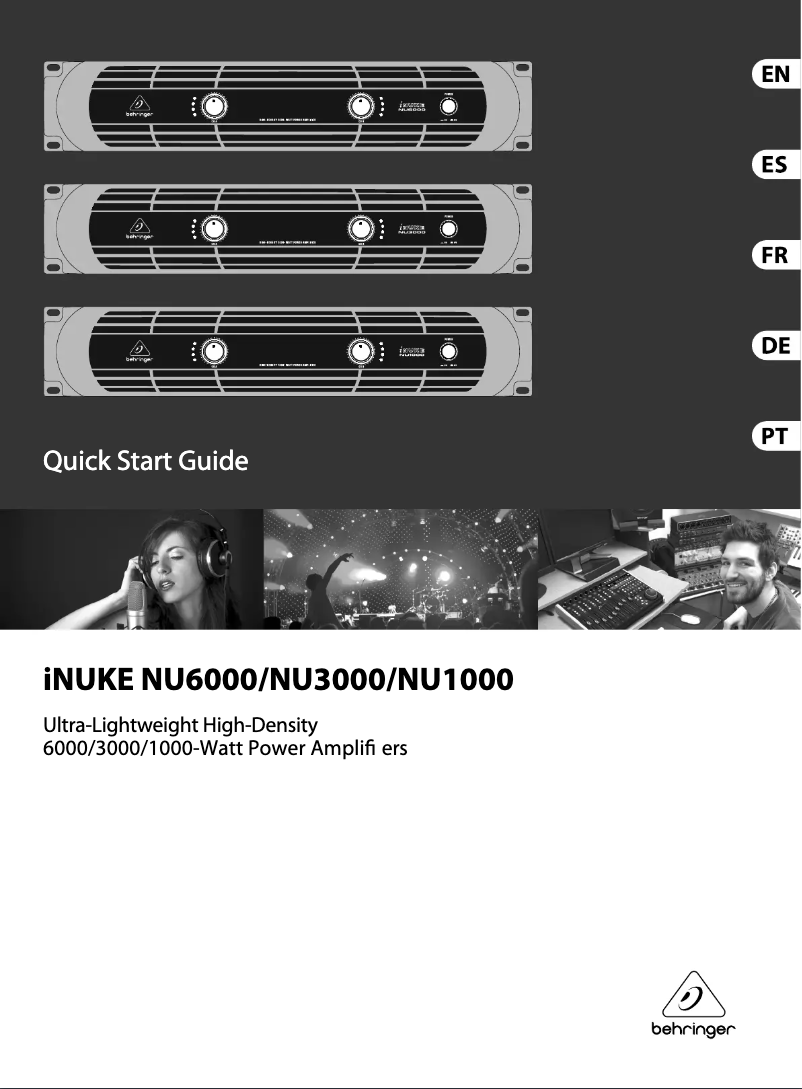 Page 1 de la notice Manuel utilisateur Behringer iNuke NU6000