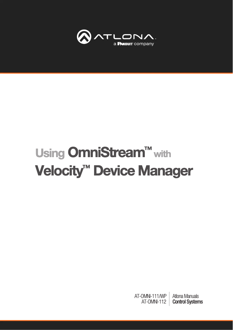 Página 1 del manual Manual de usuario Atlona AT-OMNI-121