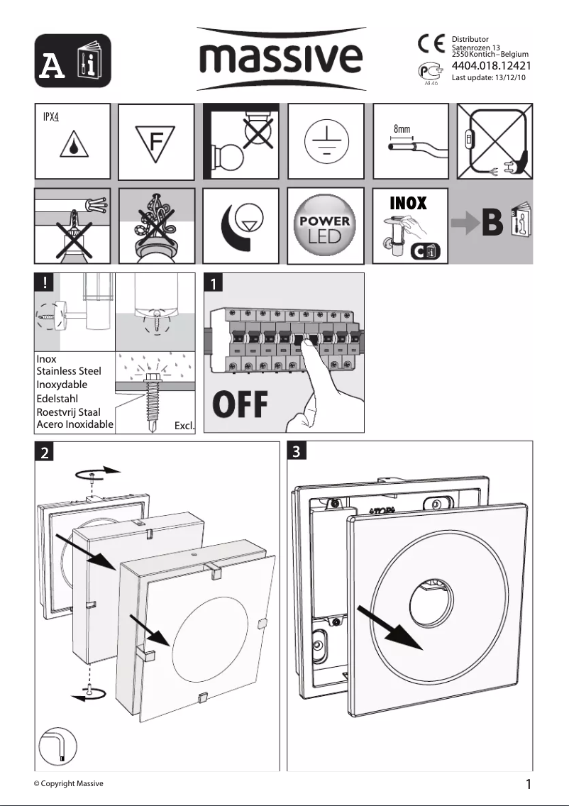 Page 1 de la notice Manuel utilisateur Massive Slagelsee