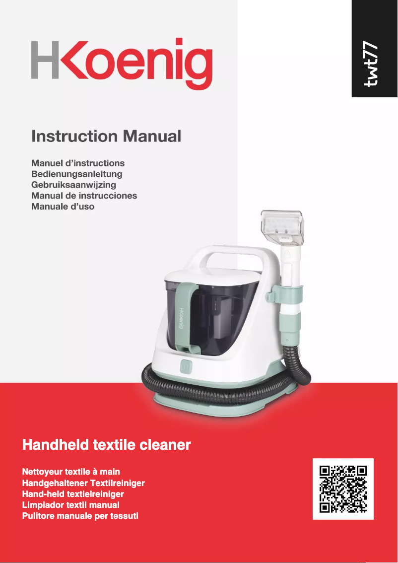 Page 1 de la notice Manuel utilisateur H.Koenig TWT77
