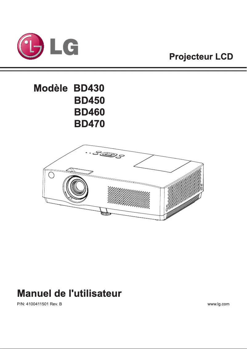 Imagen de la primera página del manual del dispositivo BD450