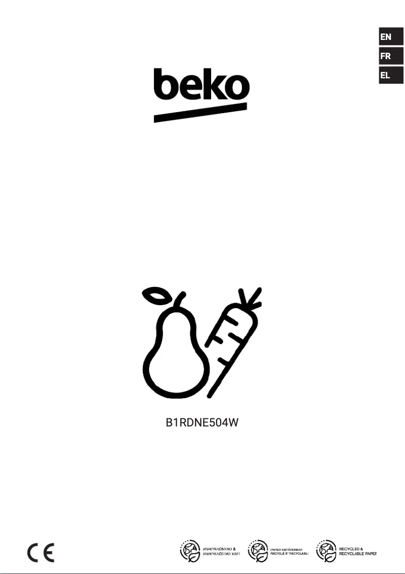 Page 1 de la notice Manuel utilisateur Beko B1RDNE504W
