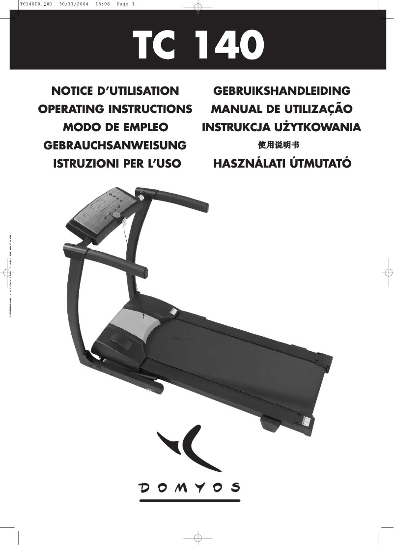 Image de la première page du manuel de l'appareil TC 140
