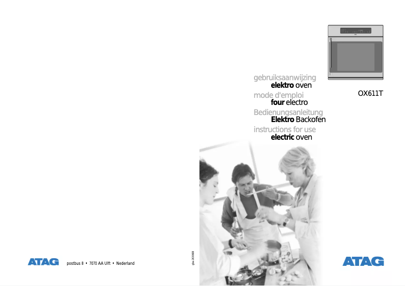 Page 1 de la notice Manuel utilisateur Atag OX611TL
