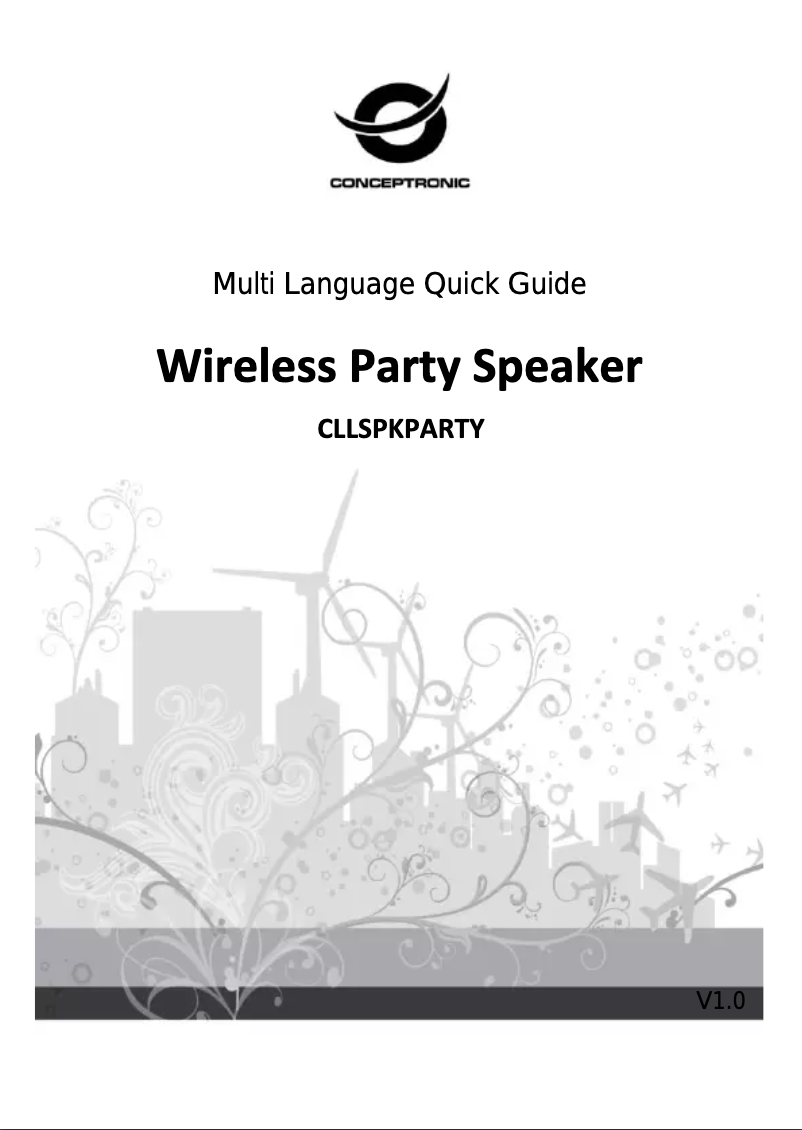 Image de la première page du manuel de l'appareil CLLSPKPARTY