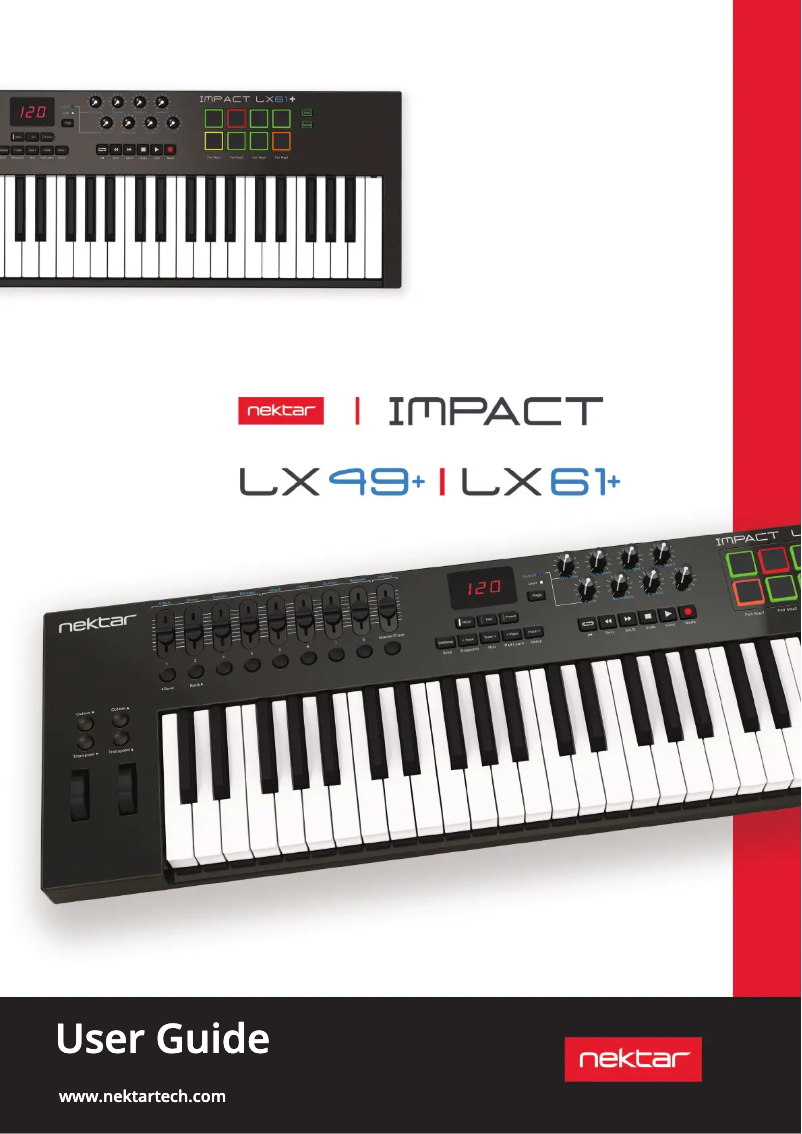 Image de la première page du manuel de l'appareil Impact LX61+