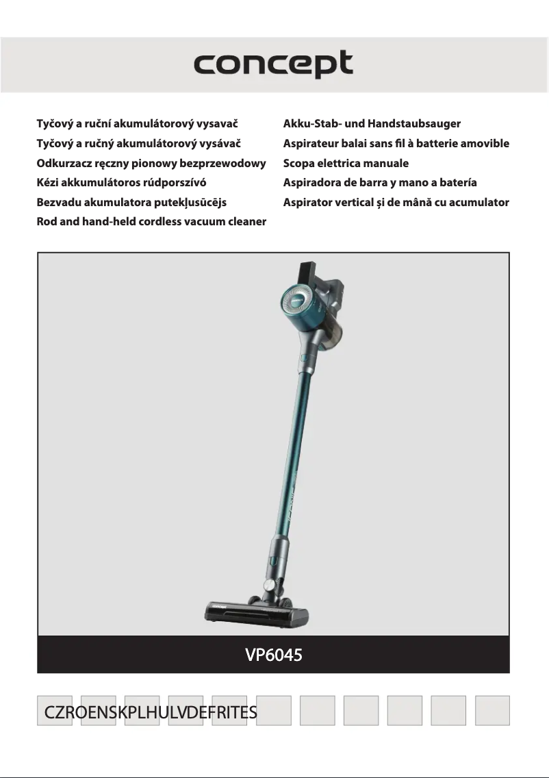 Page n°1 - Manuel utilisateur Concept VP6045