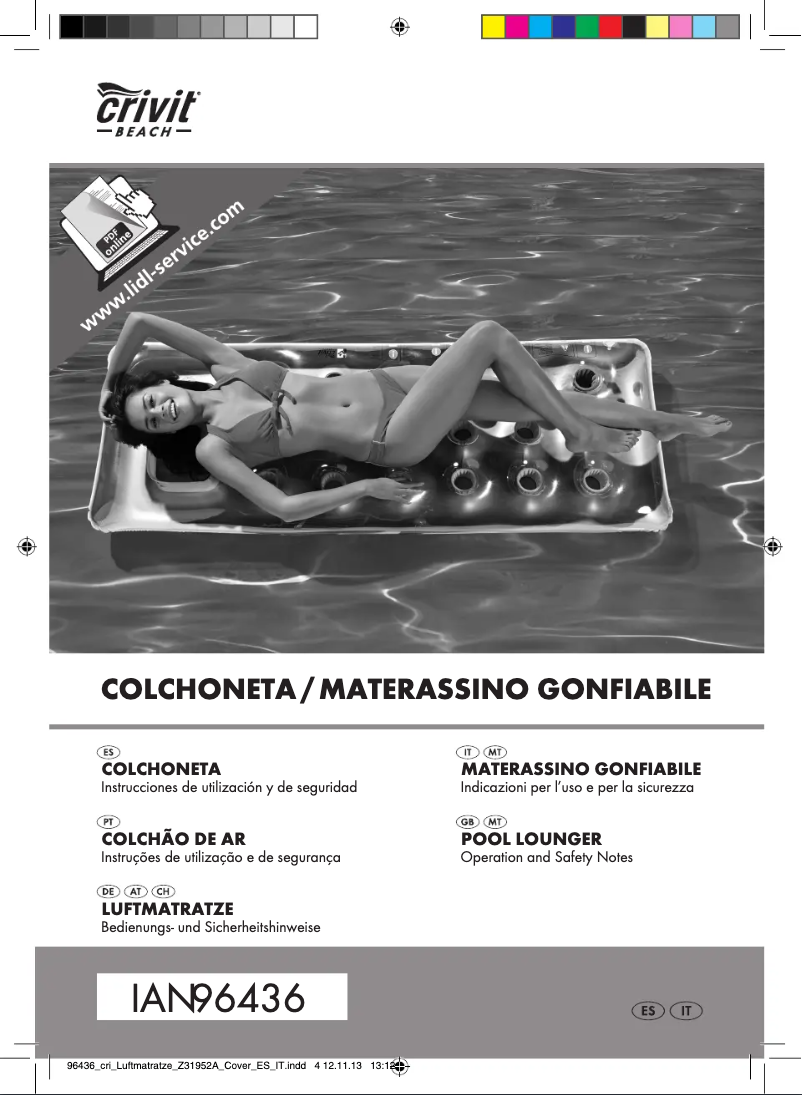 Página 1 del manual Manual de usuario Crivit IAN 096436