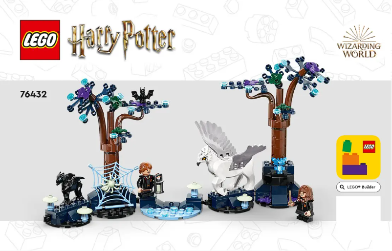 Page 1 de la notice Consignes visuelles Lego Harry Potter 76432