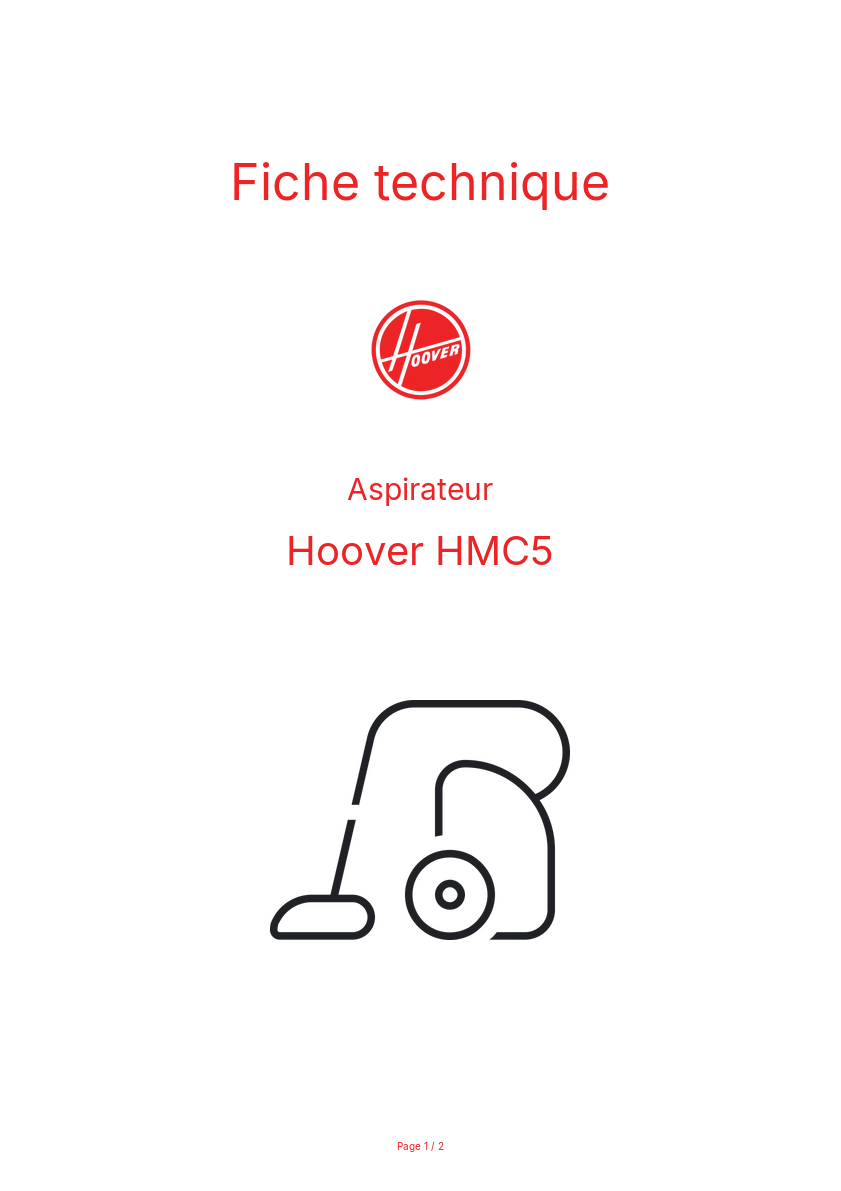 Image de la première page du manuel de l'appareil HMC5