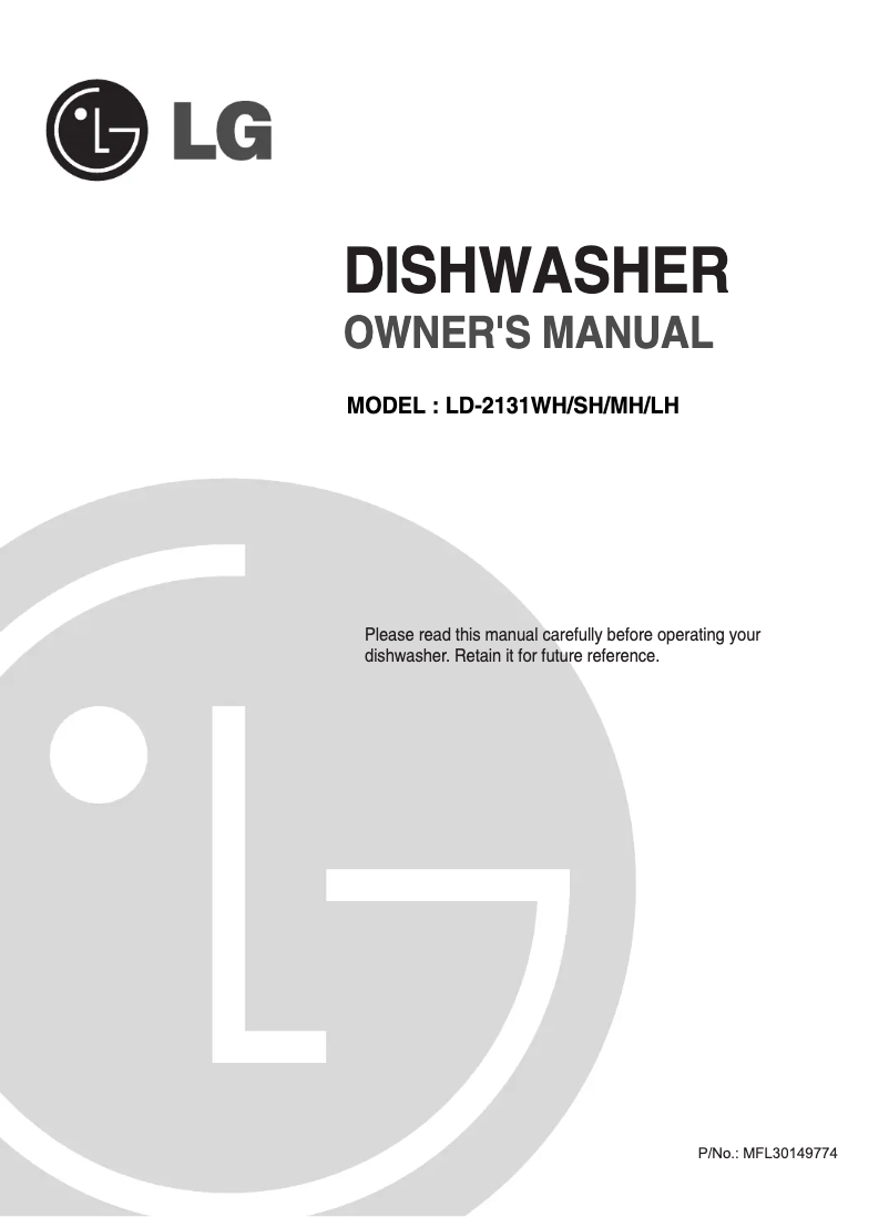 Page 1 de la notice Manuel utilisateur LG LD-2131LH