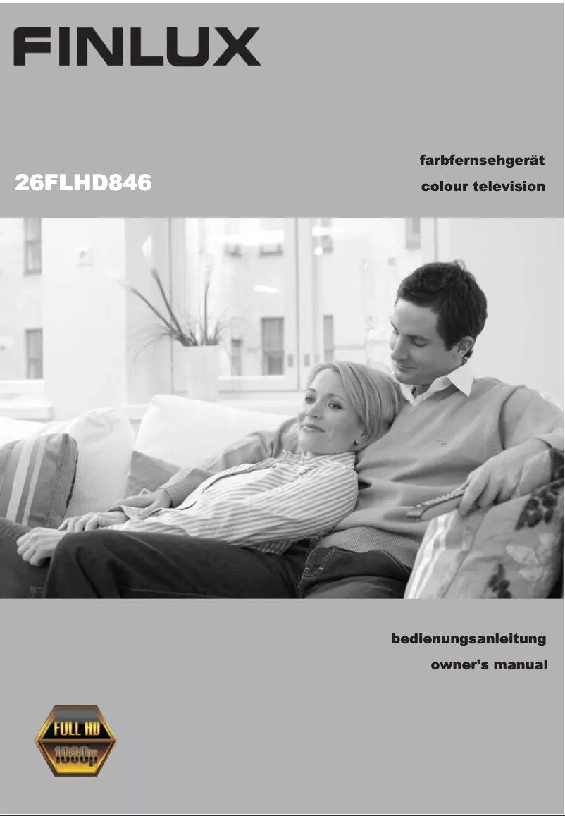 Page n°1 - Manuel utilisateur Finlux 26FLHD846