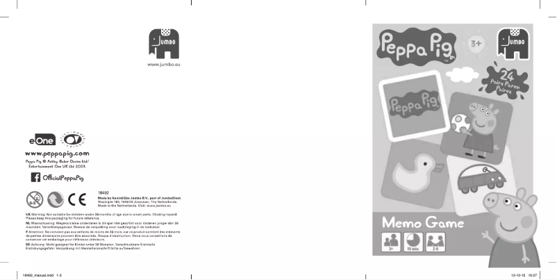 Página 1 del manual Manual de usuario Jumbo Peppa Pig Memo