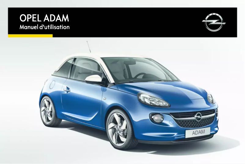 Page 1 de la notice Manuel utilisateur Opel Adam (2015)