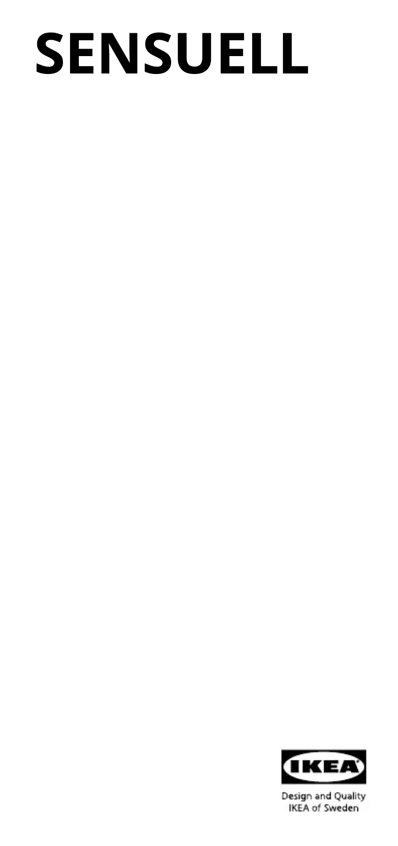 Image de la première page du manuel de l'appareil SENSUELL 703.245.53