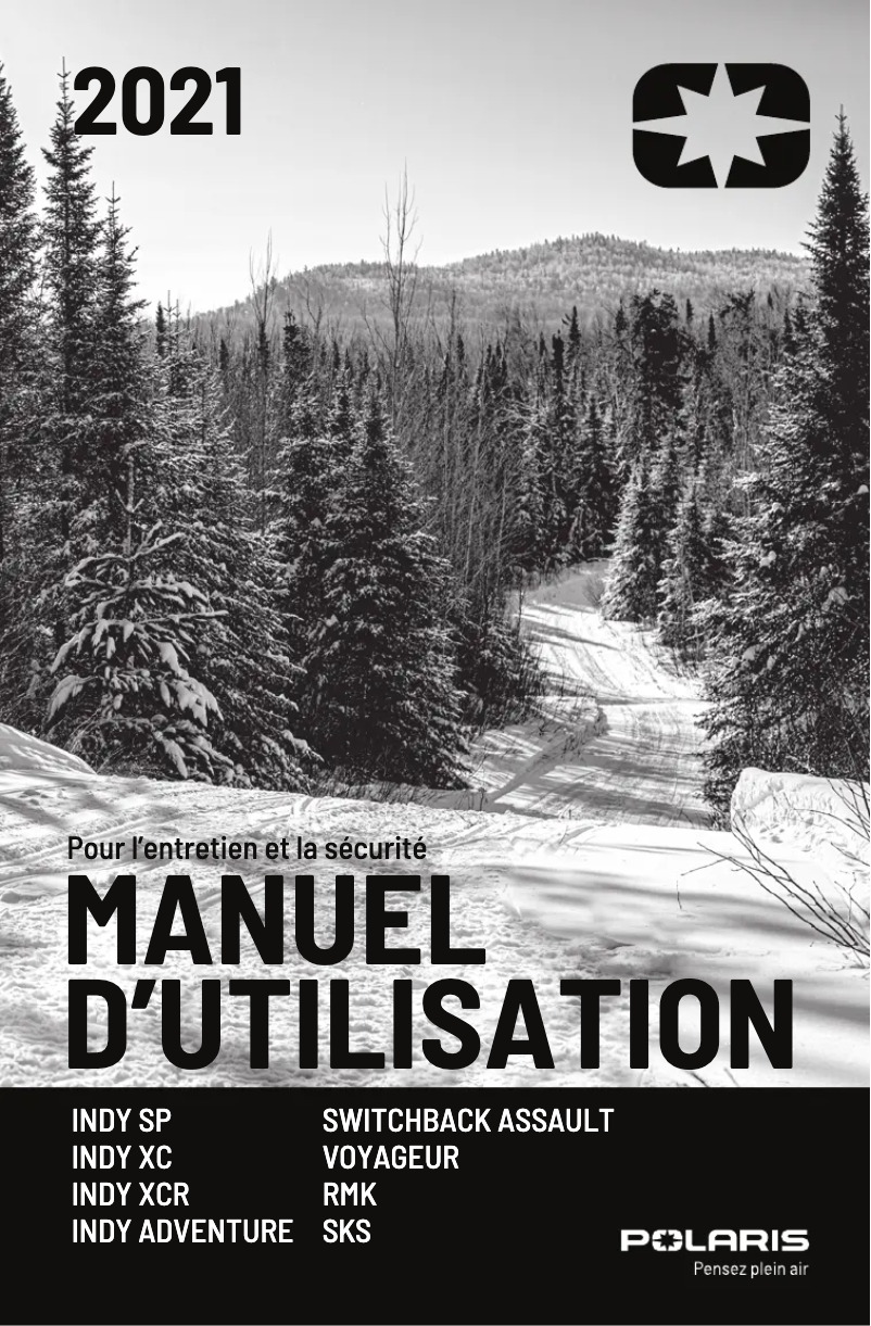 Page 1 de la notice Manuel utilisateur Polaris 600 Switchback Assault 144 (2021)