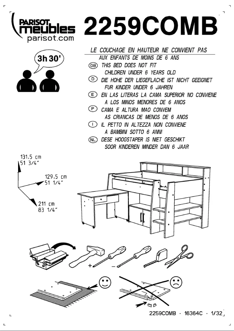 Page n°1 - Manuel utilisateur Parisot Kurt