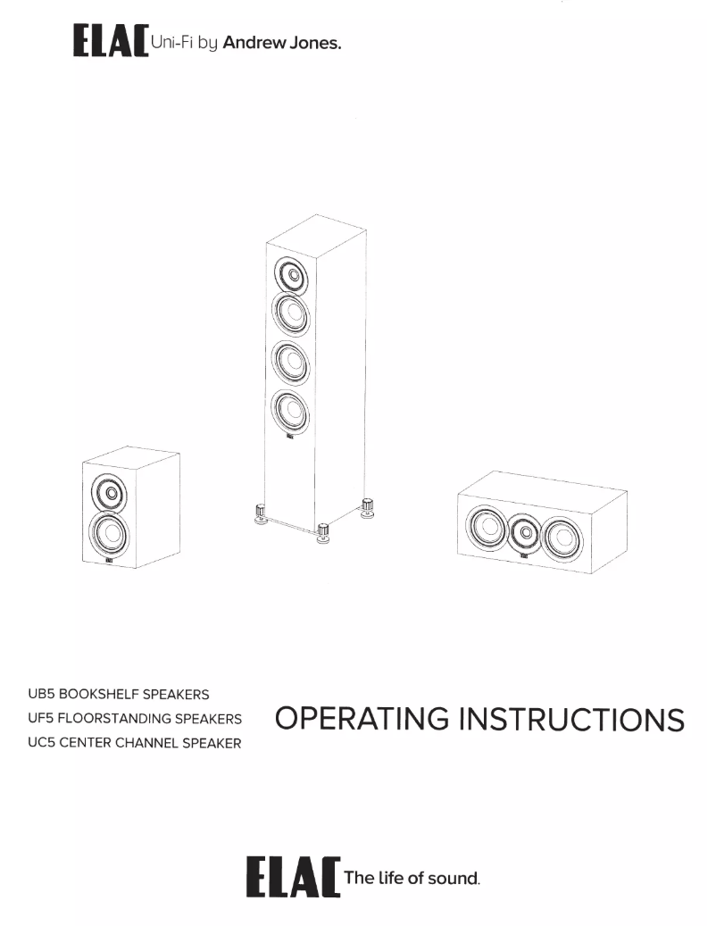 Page n°1 - Manuel utilisateur ELAC Uni-Fi UF5