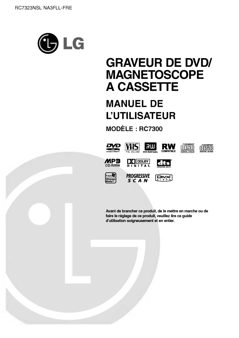 Página 1 del manual Manual de usuario LG RC7323NSL