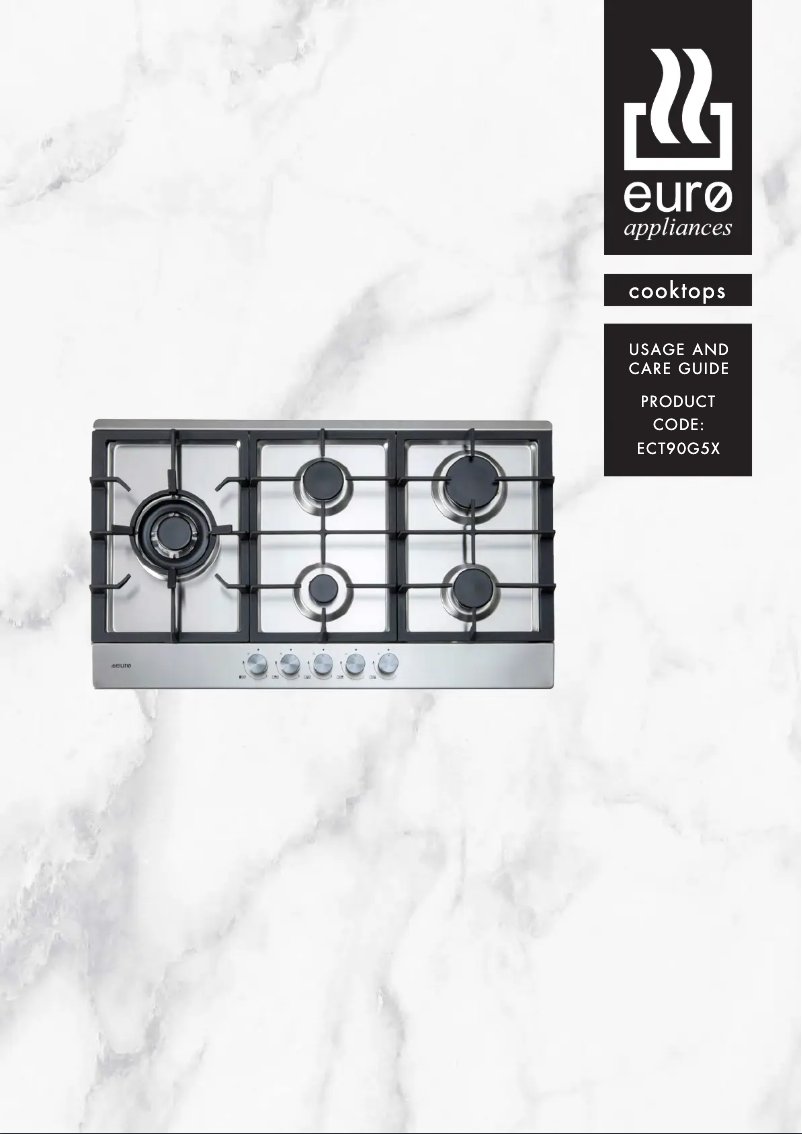 Page 1 de la notice Manuel utilisateur Euro Appliances ECT90G5X