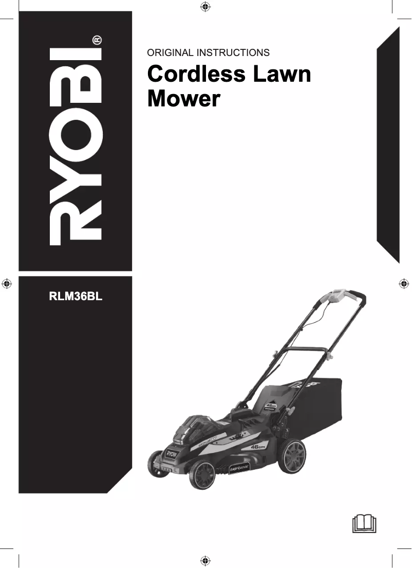 Page 1 de la notice Manuel utilisateur RYOBI RLM36BL
