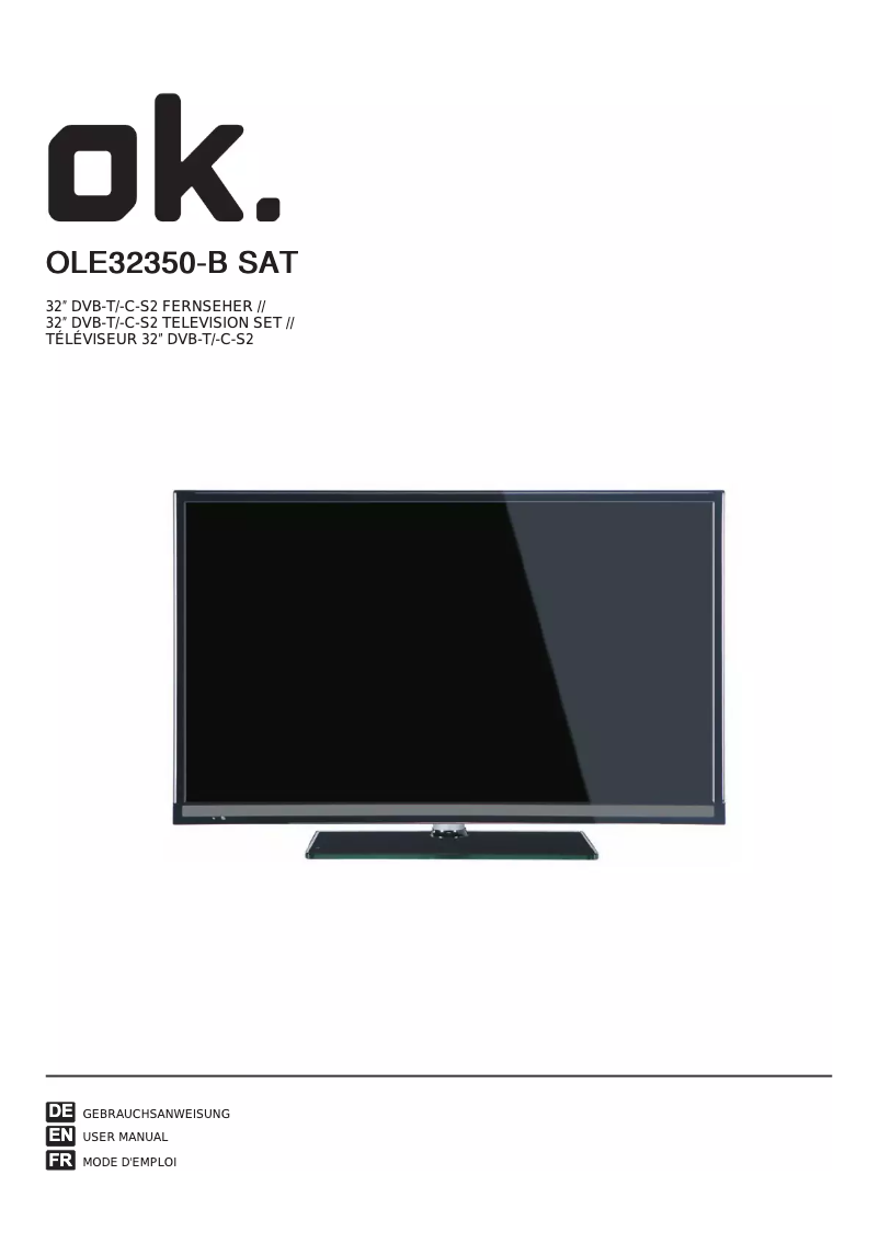 Image de la première page du manuel de l'appareil OLE 32350-B SAT