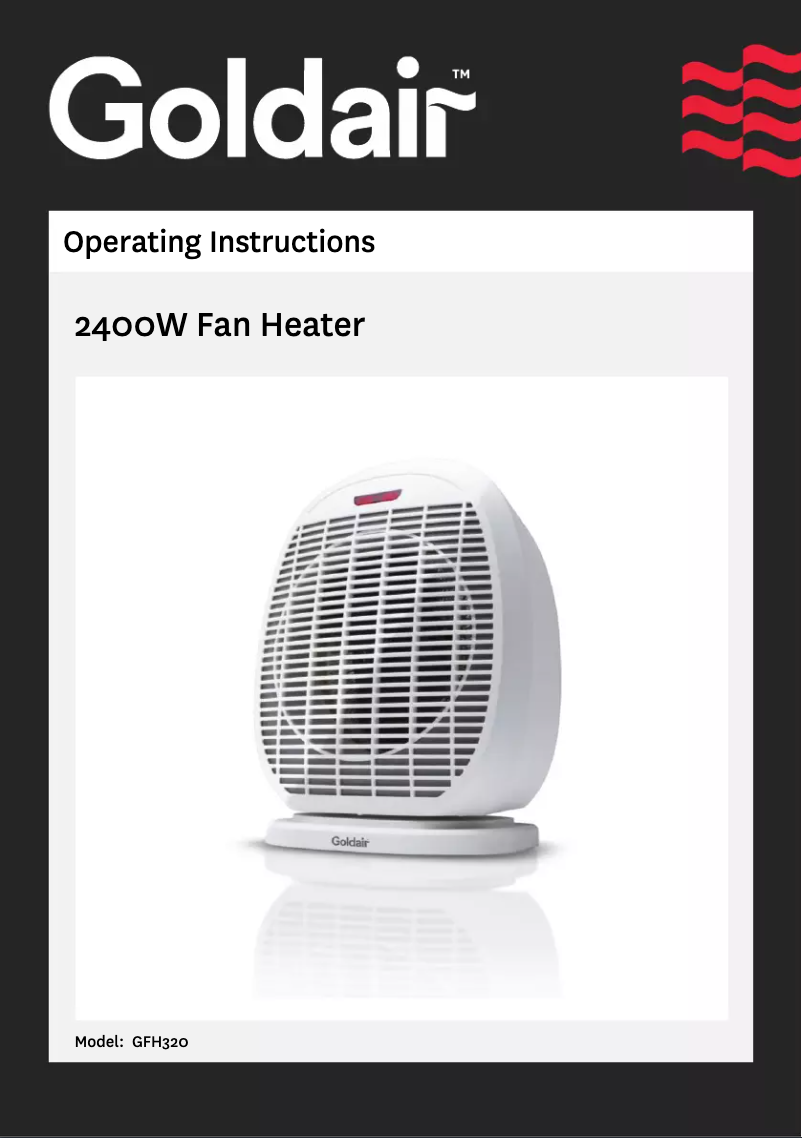 Image de la première page du manuel de l'appareil GFH320