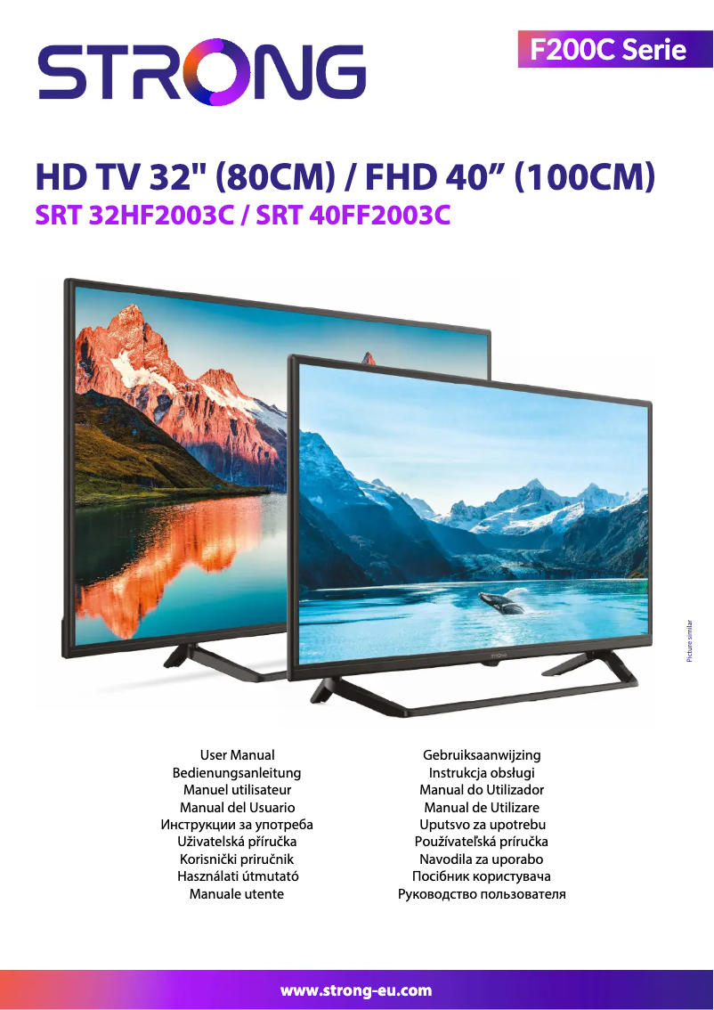 Página 1 del manual Manual de usuario Strong SRT 32HF2003C