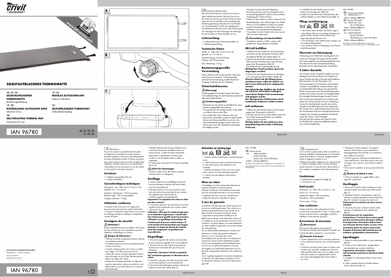 Image de la première page du manuel de l'appareil IAN 96780
