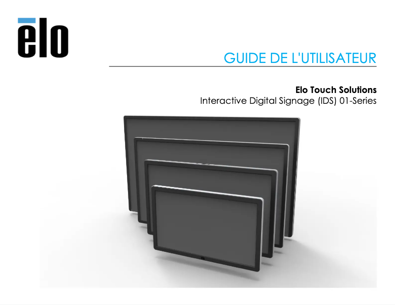 Page n°1 - Manuel utilisateur Elo E268447