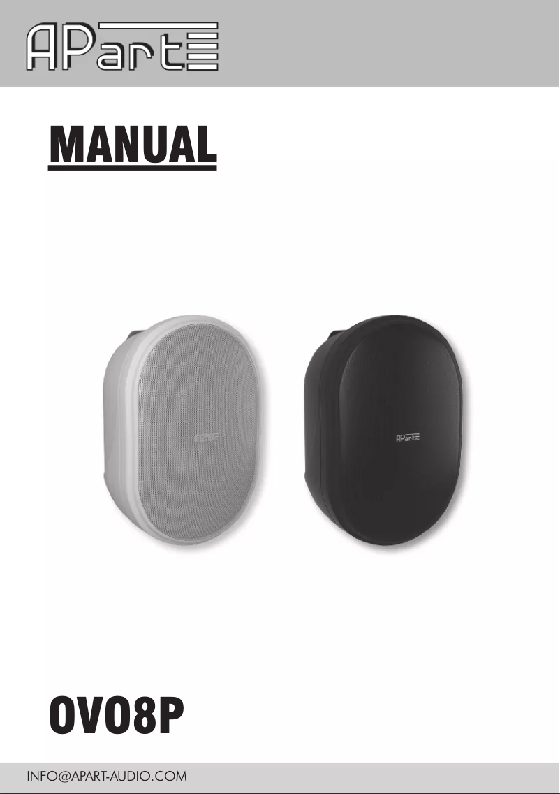 Page n°1 - Manuel utilisateur APart OVO8P-W