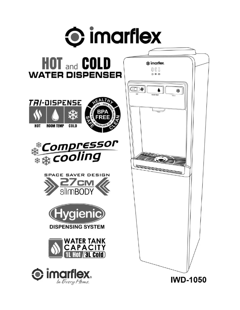 Page 1 de la notice Manuel utilisateur Imarflex IWD-1050