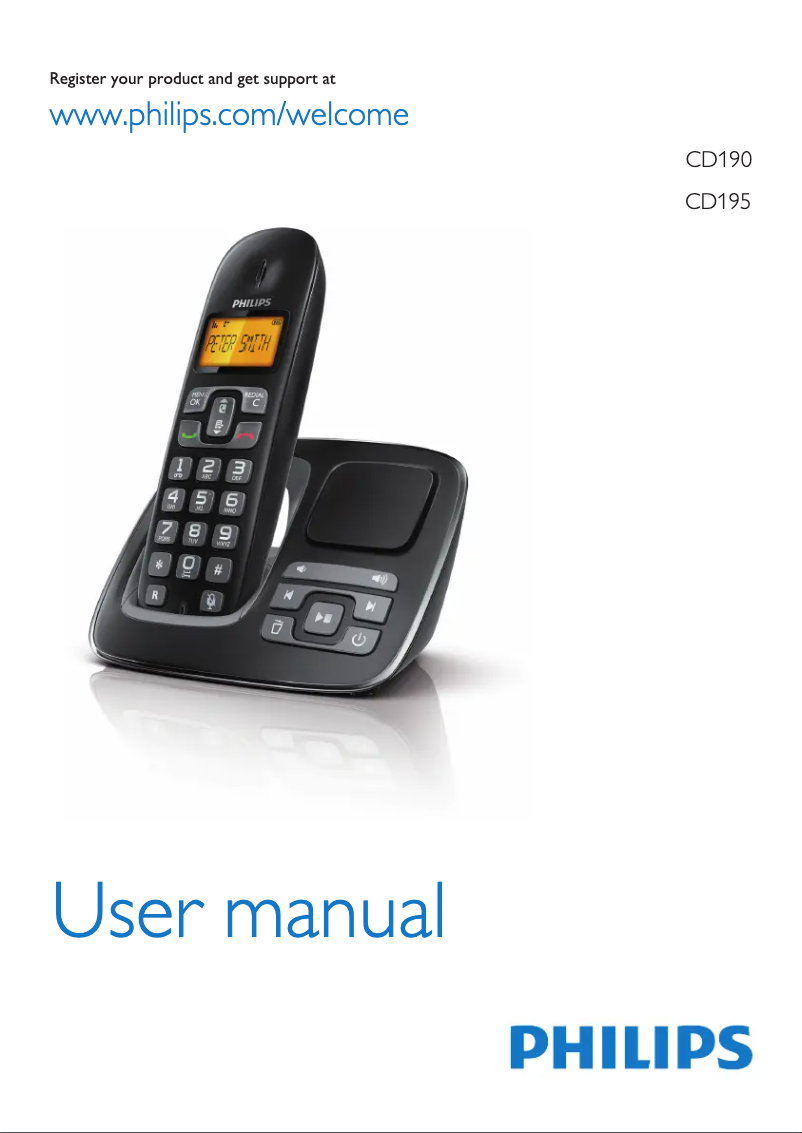 Página 1 del manual Manual de instrucciones Philips BeNear CD1954B