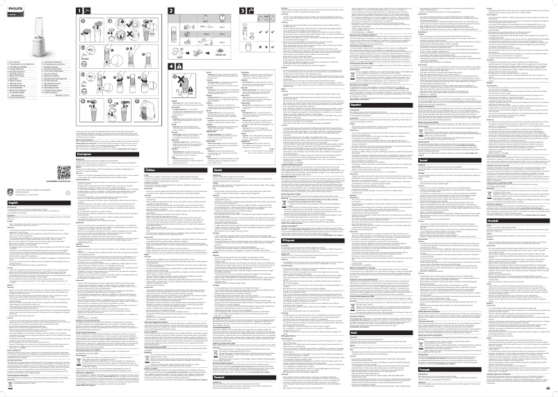 Page 1 de la notice Manuel utilisateur Philips HR2500