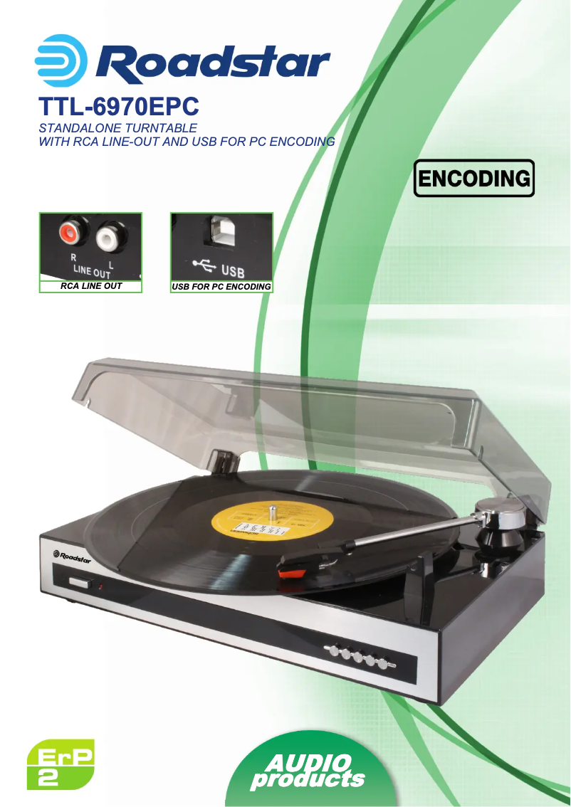 Page 1 de la notice Fiche technique Roadstar TTL-6970EPC