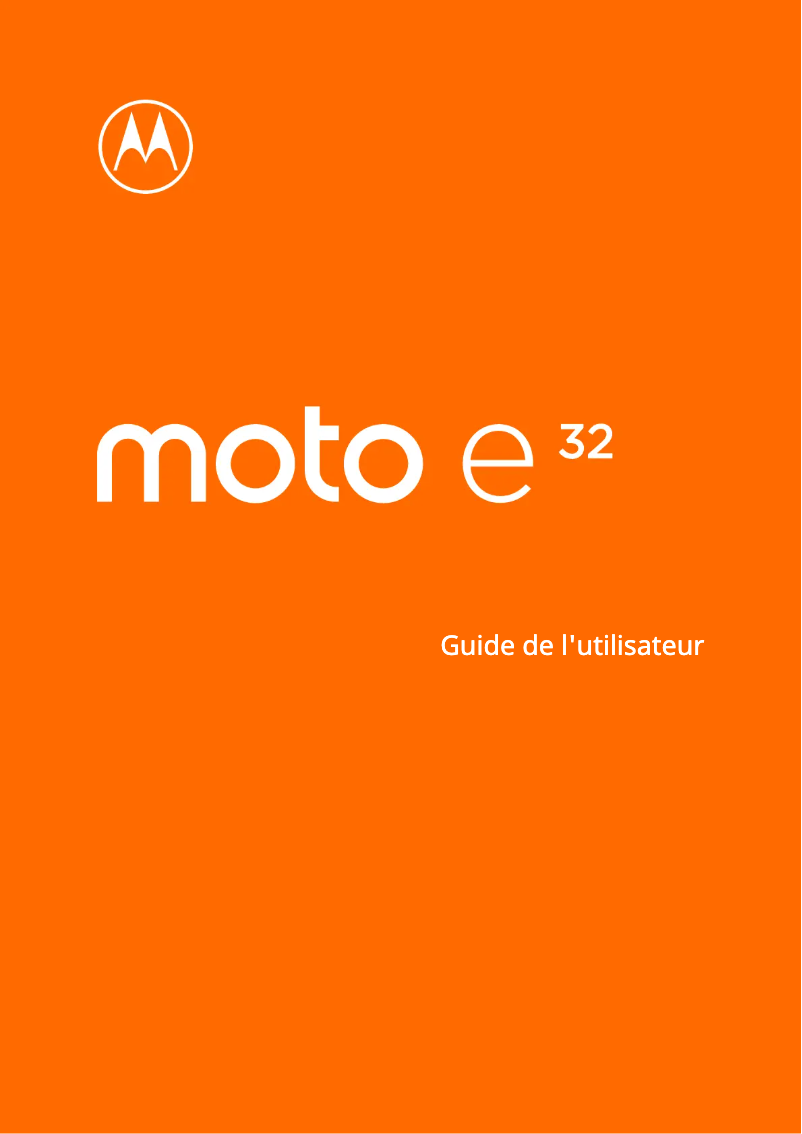 Página 1 del manual Manual de usuario Motorola Moto E32
