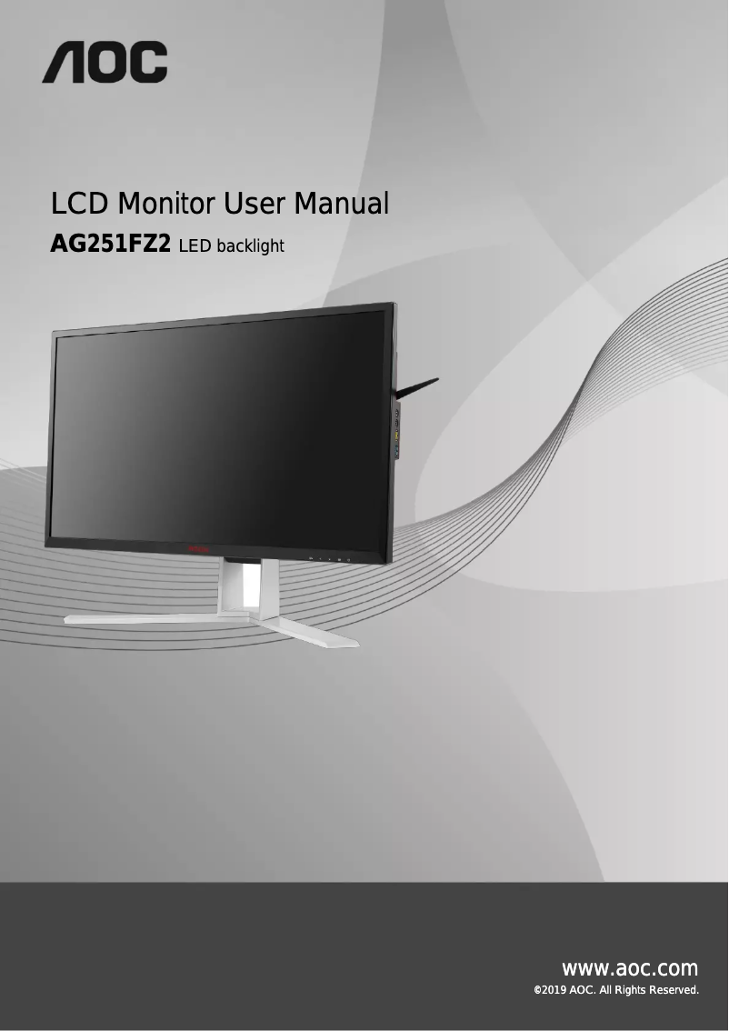 Image de la première page du manuel de l'appareil AG251FZ2E