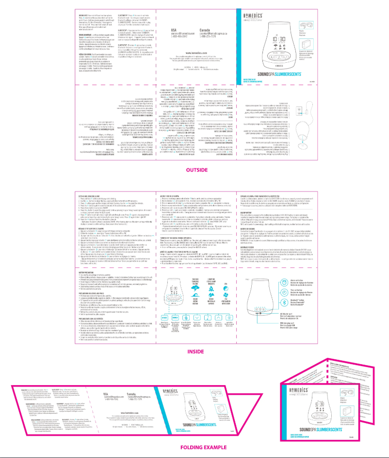 Page n°1 - Manuel utilisateur Homedics SoundSpa Slumber Scents SS-A450