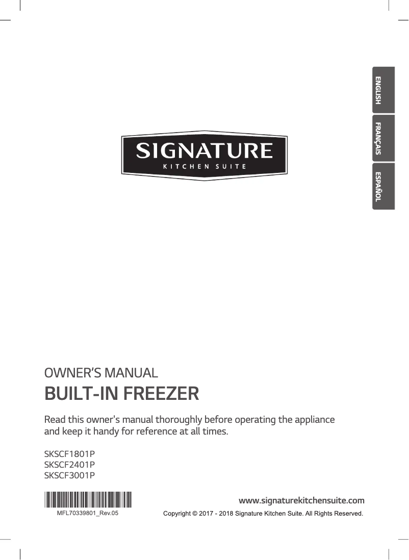 Image de la première page du manuel de l'appareil SKSPK245CS