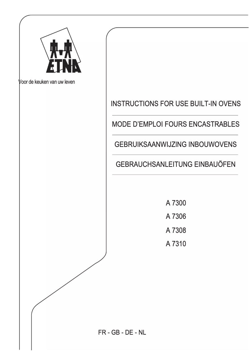 Page n°1 - Manuel utilisateur Etna A7306FT