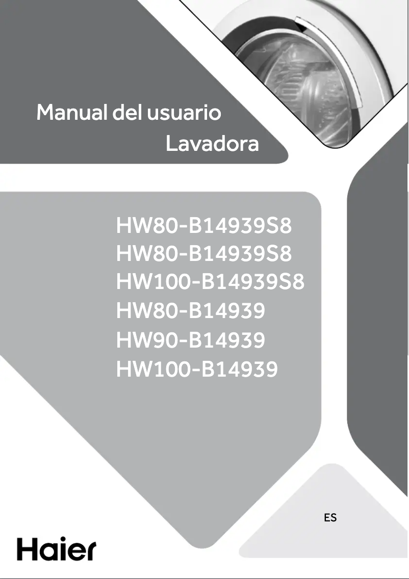 Page 1 de la notice Manuel utilisateur Haier HW90-BP14939